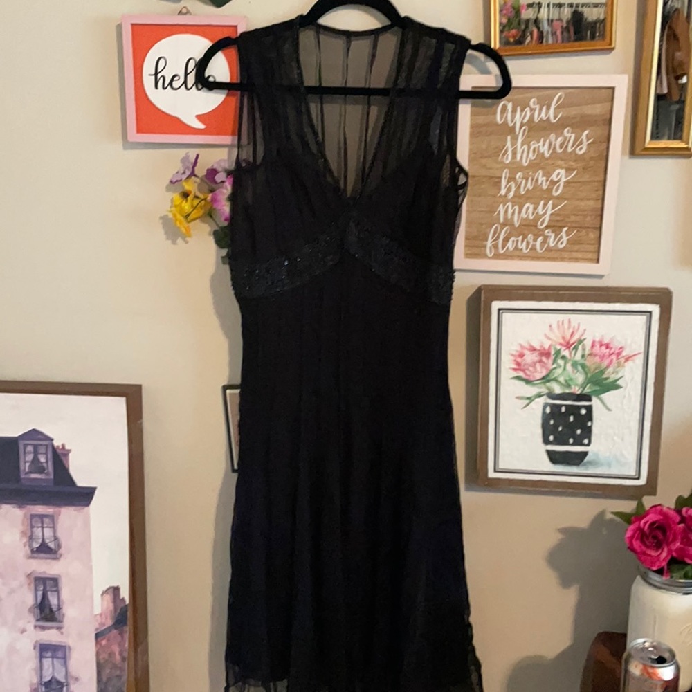Black beaded dress